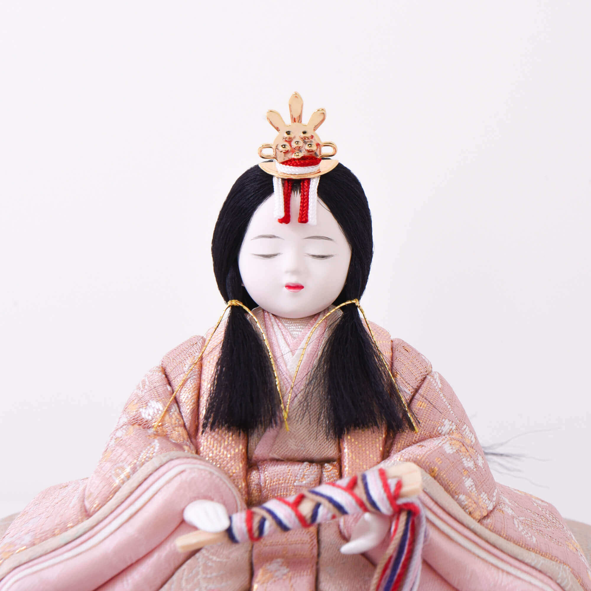 桃山雛　雛人形 木目込み雛人形】桃山雛(水色・ピンク) 親王飾り〈木村一秀作